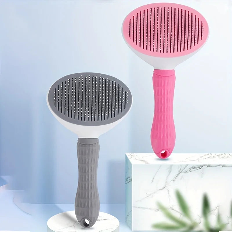 Self-Cleaning Slicker Brush for Dogs & Cats | Roam Bark