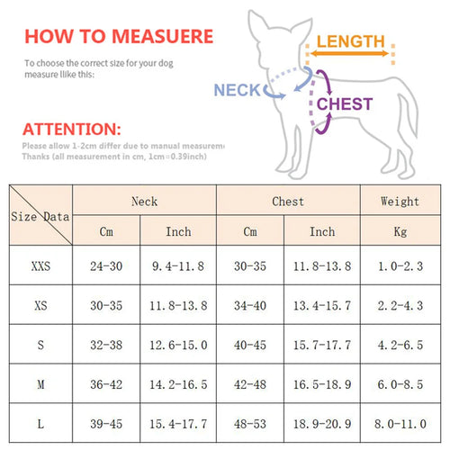Reflective Breathable Pet Harness Set
