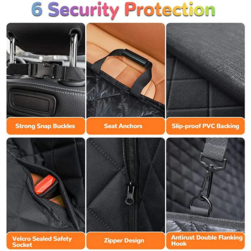 Premium Waterproof Dog Travel Seat Cover